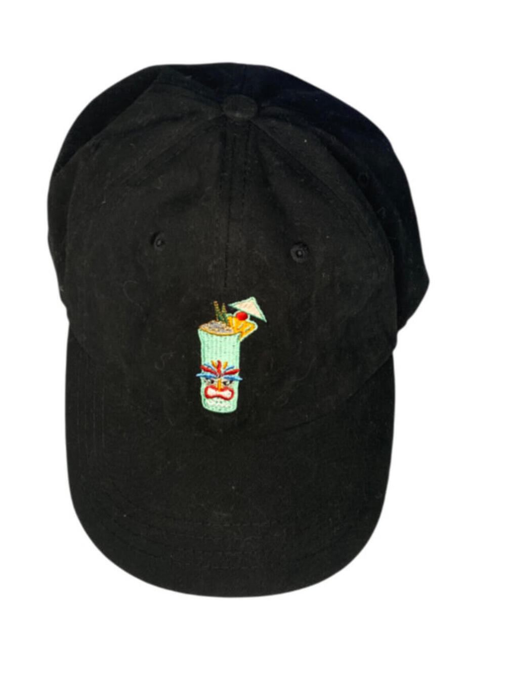 Bacardi Black Adjustable Baseball Cap Embroidered Cocktail Logo Hat